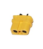Mufa alimentare DC XT60 mama 30A 2 pini pe cablu lipire galbena, AMASS