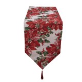 Cumpara ieftin Traversa masa Craciun Craciunite poliester multicolor II 33x180 cm