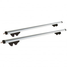 Set 2 bare transversale portbagaj Streetwize 135 cm din aluminiu fixare pe barele logitudinale cu sistem antifurt cu cheie