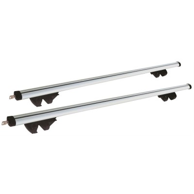 Set 2 bare transversale portbagaj Streetwize 135 cm din aluminiu fixare pe barele logitudinale cu sistem antifurt cu cheie foto