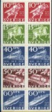 Suedia 1972 - Expo Stockholmia, transport, tren, vapor, serie neuzata in carnet