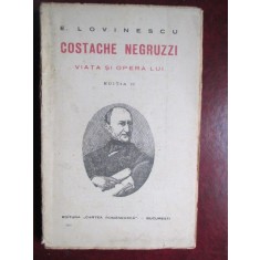 Costache Negruzzi. Viata si opera lui