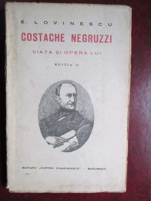 Costache Negruzzi. Viata si opera lui