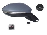 Oglinda exterioara Volkswagen Id.3, 11.2019-, montare dreapta, reglaj electric; grunduit; incalzit; sticla convexa; geam cromat; rabatabil; memorie;