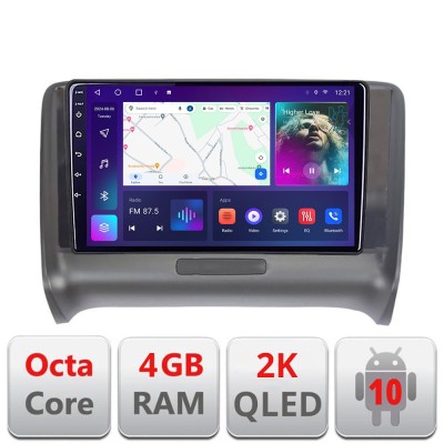 Navigatie Audi TT 2004-2011 C-078 Android Octa Core Ecran 2K QLED GPS 4G 4+32GB 360 KIT-078+EDT-E409-2K CarStore Technology foto