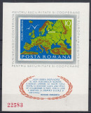 Romania 1975 - CSCE - Colita Nedantelata MNH, Nestampilat