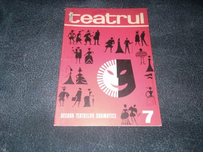 REVISTA TEATRUL NR 7 1965 foto