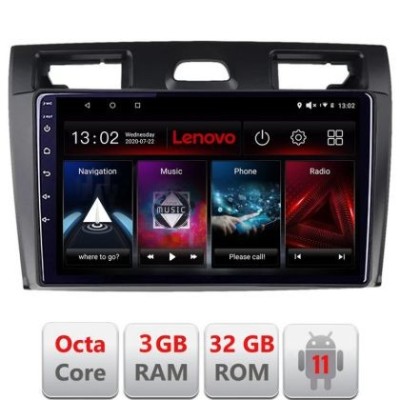Navigatie Ford Fiesta MK5 2002-2008 Android radio gps internet Octa Core 3+32 KIT-fiesta-mk5+EDT-E509 LENOVO LITE CarStore Technology foto