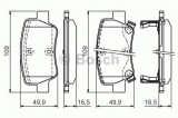 Set placute frana,frana disc TOYOTA AVENSIS Limuzina (ZRT27, ADT27) (2008 - 2016) BOSCH 0 986 494 403