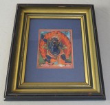 &ldquo;Vajrapani&rdquo;, Tibet / Sikkim (India), școala himalayană de pictură thangka, 1984