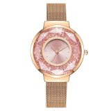 Ceas Efb Yolako luxury auriu cu bratara din metal cod.WT82D