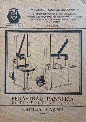 FERASTRAU PANGLICA. TIP F.P.4, F.P.6, F.P.7, F.P.8, F.P.10. CARTEA MASINII-NECUNOSCUT foto