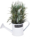 Planta artificiala Lavender, 26x10x10 cm, polipropilena, alb, Excellent Houseware