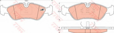 Set placute frana,frana disc DAEWOO CIELO (KLETN) (1995 - 1997) TRW GDB951 foto