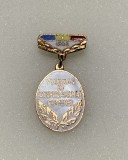 Insigna fruntaș &icirc;n gospodărirea comunei 1988