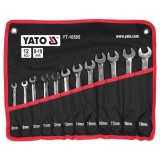 Yato YT-16505 - Set chei combinate 8-19 mm 12 bucati clichet reversibil