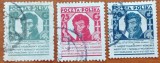 POLONIA-1927-''Congesul midicinei militare''- serie completa 3val.1val. -cat .Mi.249/51=15e-stampilat'' -Vezi-Scan