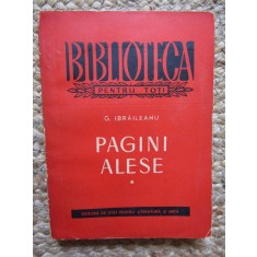 Garabet Ibraileanu - Pagini alese