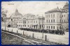 Bucovina - 1928 - Cernauti - Gara cu pluton de soldati - printata, circulata, 2 timbre partial intacte, Editura Leon Konig, prezinta unele indoituri