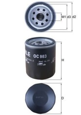MAHLE OC 983 Filtru ulei