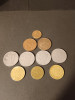 Lot 10 monede straine diferite ca an sau tara, stare FB +3 monede Romania [Poze], Europa