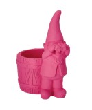 Cumpara ieftin Ghiveci flori ciment roz Gnom 20 x 13,5 x 23 cm