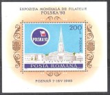 Romania MNH 1993 - Expozitia Mondiala de Filatelie Polska '93 - LP 1313