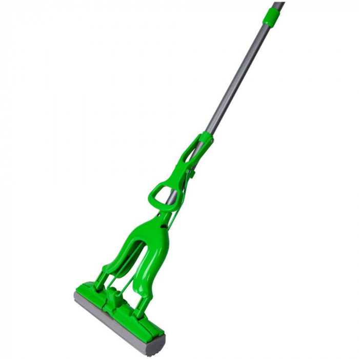 Mop PVA Premium Scotch Brite, Coada Telescopica, Verde, Mopuri Scotch-Brite, Mop din PVA cu Coada Telescopica, Mopuri pentru Casa, Mopuri pentru Menaj