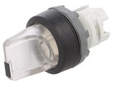 Comutator rotativ 22mm transparent IP66