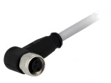 Conector M8 Mamă 3 PIN 90&deg; cu Cablu 10m PVC