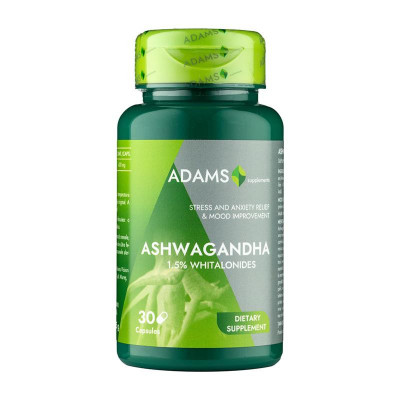 Ashwagandha 400 miligrame 30 capsule Adams Vision foto