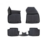 Covorase Auto Cauciuc Tip Tavita ALM Peugeot 2008-e (2021-2024) Negru - Protectie Premium, Fixare Sigura