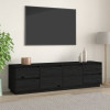 Comoda TV, negru, 176x37x47,5 cm, lemn masiv de pin GartenMobel Dekor, vidaXL