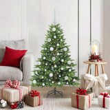 vidaXL Brad de Crăciun artificial cu 150 LED Verde 120 cm PE și PVC 3397526