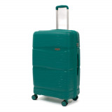 Troler Waves, Albastru Petrol, 76X48X29 cm ComfortTravel Luggage, Ella Icon