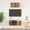 VidaXL Set comodă TV 2 pcs Lemn vechi 80 x 30 x 30 cm Lemn compozit