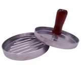 Presa manuala pentru burgeri IdeallStore&reg;, Exquisite Chef, aluminiu, 11.5 cm, argintiu