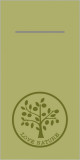 Servetele cu BUZUNAR pentru tacamuri - Linclass Love Nature (oliv) / 40 x 40 cm / 75 buc, Mank