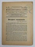 BIBLIOTECA &#039;&#039; MARGARITARELE LUMII &#039;&#039; NR. 5 , REVISTA TEOLOGICA , EDITIE INTERBELICA