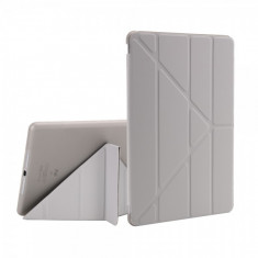 Husa flip cover activa multi pliabila pentru iPad Air 1 A1474 / A1475 / A1476, gri foto