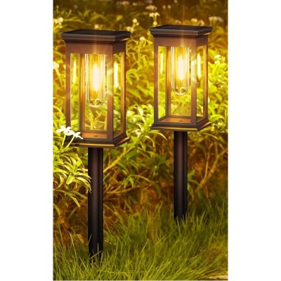 Set 2 lampi solare LED Rovo, 3000 K, lumina alb cald, eficienta inalta foto