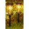 Set 2 lampi solare LED Rovo, 3000 K, lumina alb cald, eficienta inalta