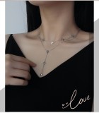 Cumpara ieftin Colier Dublu din Argint 925 , zStellar Drop, , Eleganta Moderna A n Linii Fine