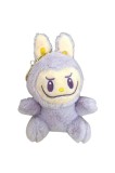 Figurina LaBubu, breloc, de plus, moale si pufoasa, mov, 18 cm, Oem