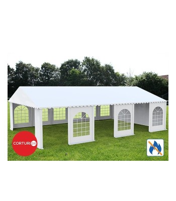 Cort Evenimente Professional XXL, PVC ignifug alb, 8x12 m - Corturi24 foto