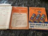 2 Plicuri reclama Agfa, Foto Sport S.A.R , Weiss, str Campineanu 6, interbelic,