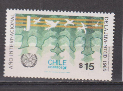 ANUL INTERNATIONAL AL TINERETULUI 1985 CHILE MI. 1097 MNH foto
