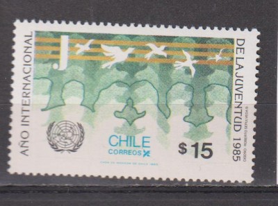 ANUL INTERNATIONAL AL TINERETULUI 1985 CHILE MI. 1097 MNH foto