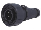 Conector circular mufă tată 4 pini cu filet interior