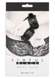 Sinful Wrist - Cătușe BDSM, negru, 20 cm, Orion